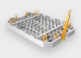 پالت فلزی چرخ دار